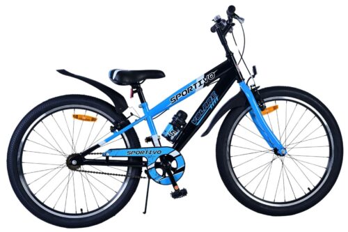 Volare Sportivo 24 Inch Jongensfiets Zwart-Blauw