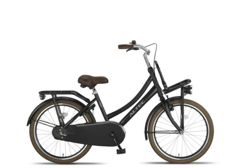 Altec Urban 22 inch Meisjes Transportfiets Mat Zwart