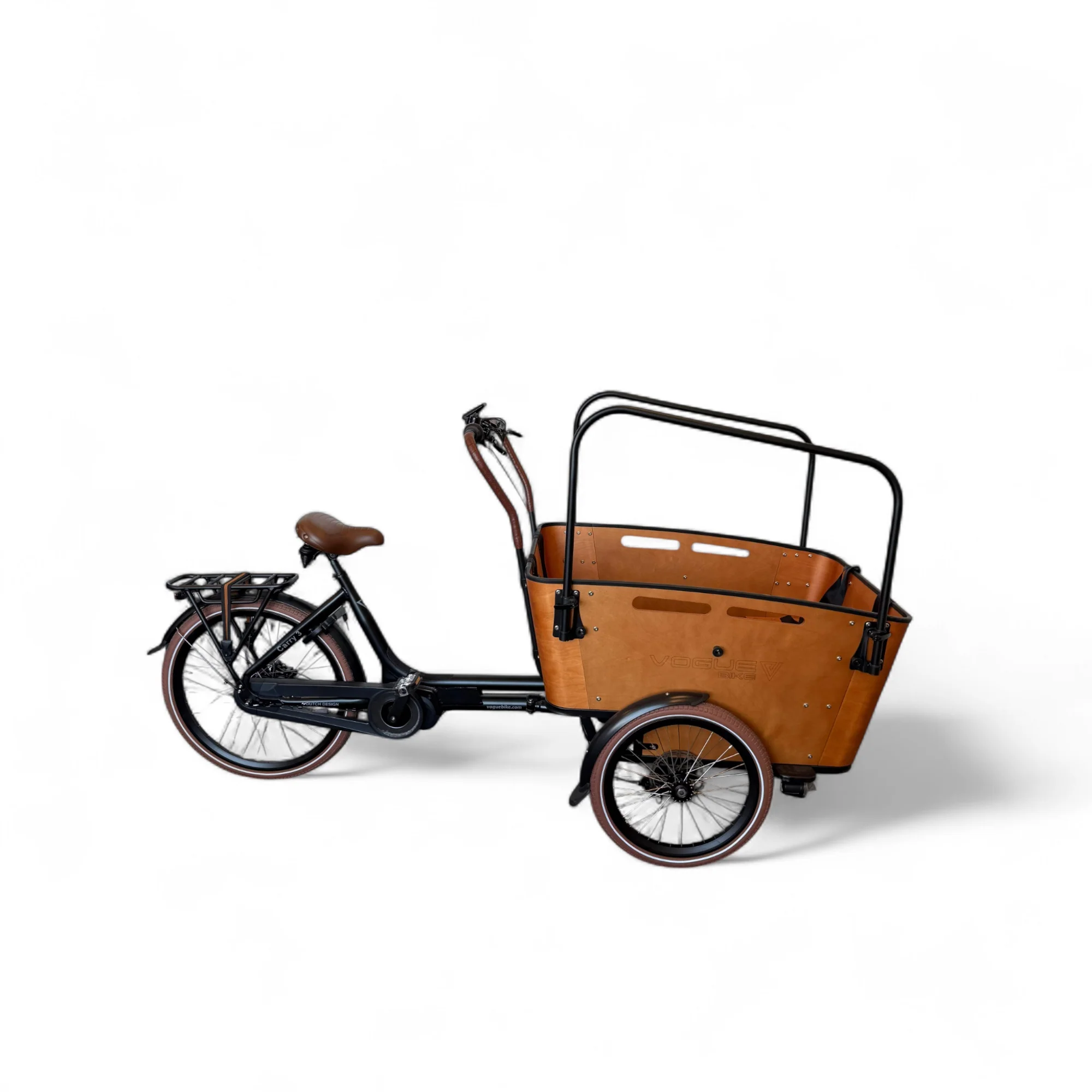 Vogue-Carry-3-Elektrische-Bakfiets-Mat-Zwart-Bruin-1745