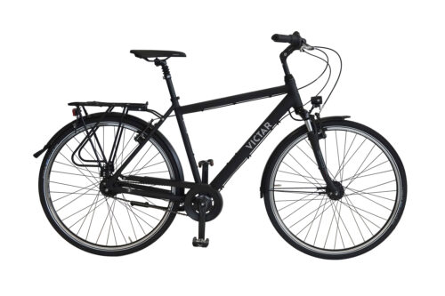Victar City Comfort 7 Herenfiets 28 Inch 7 Versnellingen Mat Zwart