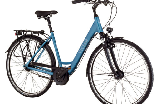 Victar City Comfort 7 Damesfiets 28 Inch 7 Versnellingen Glanzend Blauw