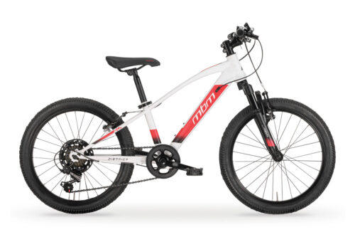 MBM District 20 Inch Mountainbike Jongens Wit-Rood 7 Versnellingen