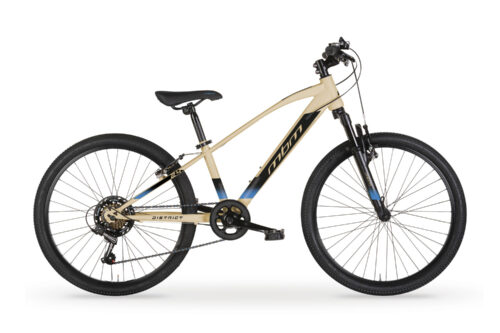 MBM District 24 Inch Mountainbike Jongens Zand-Zwart 7 Versnellingen