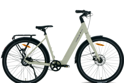 Vogue Motion Elektrische Damesfiets 28 Inch (Achterwielmotor) Belt Drive Sand White