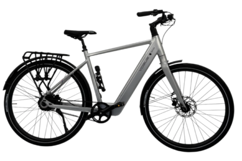 Vogue Motion Elektrische Herenfiets 28 Inch (Achterwielmotor) Belt Drive Silver