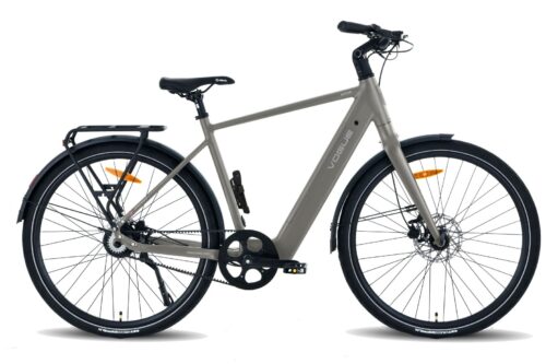 Vogue Motion Elektrische Herenfiets 28 Inch (Achterwielmotor) Belt Drive Matt Titanium Grey