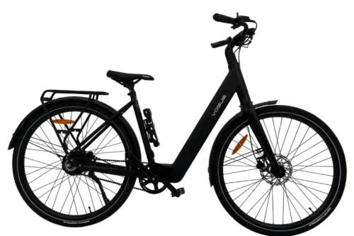 Vogue Motion Elektrische Damesfiets 28 Inch (Achterwielmotor) Belt Drive Mat Zwart