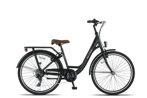 Altec Metro 26 Inch Meisjesfiets 7 Versnellingen Mat Zwart