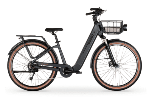 MBM Nefele Plus Elektrische Damesfiets 27,5 inch Mat Donkergrijs