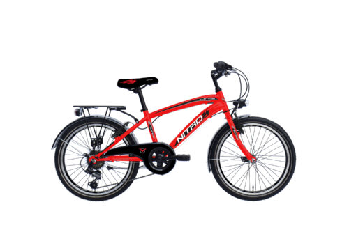 Magic Nitro 20 inch Jongensfiets 6 versnellingen Rood-Zwart