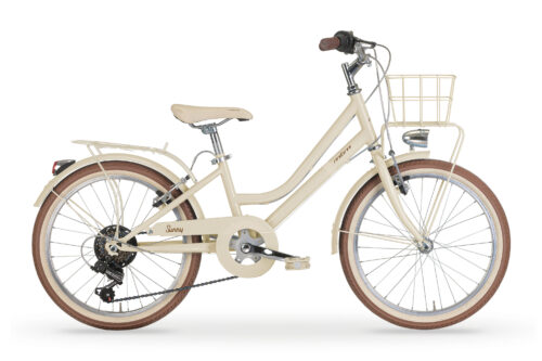 MBM Sunny 24 inch Meisjesfiets 6 Versnellingen Créme