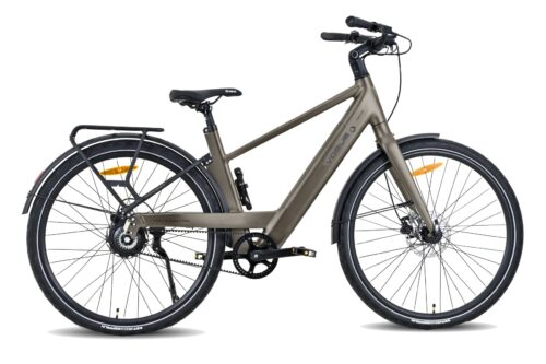 Vogue Nova 28 Inch Elektrische Fiets Heren (Riemaandrijving) Hydraulisch Matt-Brown