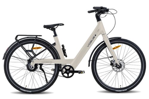 Vogue Nova 28 Inch Elektrische Fiets Dame (Riemaandrijving) Hydraulisch Matt-Fashion-Grey