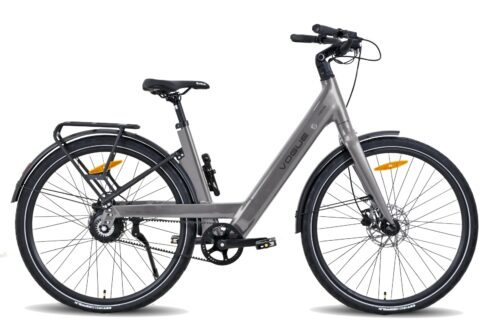Vogue Nova 28 Inch Elektrische Fiets Dame (Riemaandrijving) Hydraulisch Matt-Grey-Brown