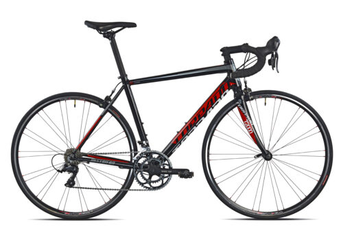 Torpado Destriero 28 Inch Racefiets 18 Versnellingen Zwart Rood
