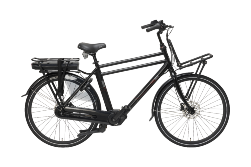 Freebike Bronx 28 Inch Elektrische Transportfiets Heren (Middenmotor) 7 Versnellingen Mat Zwart