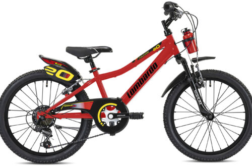 Lombardo Vulcano 20 Inch Jongensfiets 6 Versnellingen Rood