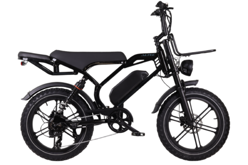 Altec Arion Elektrische Fatbike 20 Inch 7 Versnellingen Hydraulisch Mat Zwart