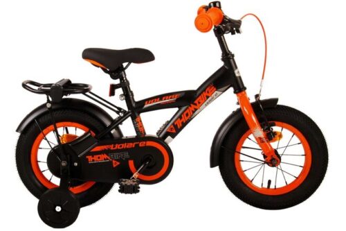Volare Thombike 12 Inch Jongensfiets Zwart Oranje
