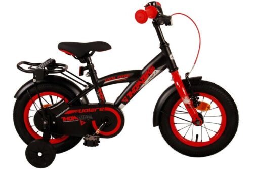 Volare Thombike 12 Inch Jongensfiets Zwart Rood